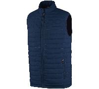 ISLAND GREEN THERMO TECH PADDED FULL ZIP GILET - NAVY