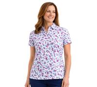 Island Green Women's All Over Leopard Print Golf Polo | Size: XL Island Green Multicolor XL