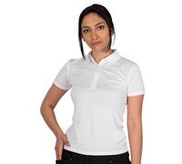 Island Green Women's Classic Micro-pique Golf Polo Shirt in White | Size: 8 Island Green White 8