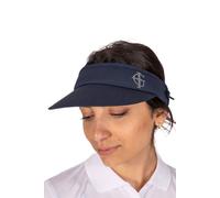 Island Green Women's Diamante Logo Spiral Sun Visor in Navy Island Green Navy One Size