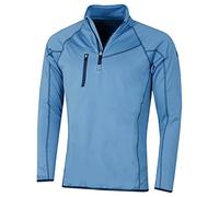 Island Green Women's Golf Mens Zip Neck Breathable Flexible Thermal Moisture Wicking Top Layer, Purist Blue, 3XL
