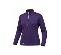 Island Green Women's Half Zip Printed Top Layer in Aubergine | Size: Small Island Green Aubergine S