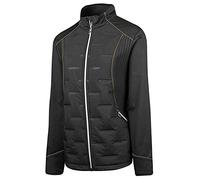 Island GREEN Womens Heat Welded Padded Jacket - Black/Gold - XL