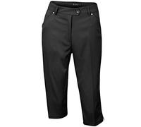 ISLAND GREEN LADIES 3/4" CAPRI GOLF TROUSERS - BLACK - 10