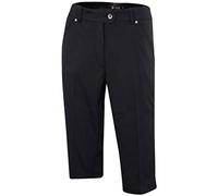 ISLAND GREEN LADIES STRETCH BERMUDA GOLF SHORTS - BLACK - 10