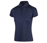 Island Green Womens Iglts1851 Ladies Essentials Stretch Breathable Micro Pique Golf Polo Shirt, Navy, 14 EU