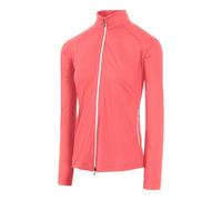 Island Green Womens/Ladies Embossed Full Zip Jacket (Coral Pink) - Size Small
