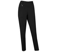 Island GREEN Womens Pull On Golf Trousers - Black - UK 14/Short