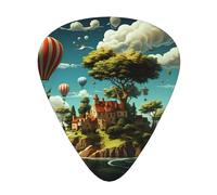 Island House Ballooning guitar pick set, 3 different thicknesses, 12 pieces for a variety of instruments