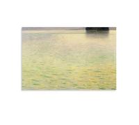 Island in The Attersee Gustav Klimt's Poster (1) Picture Print Canvas Wall Paint Art Decor Modern Home 20x30inch(50x75cm)