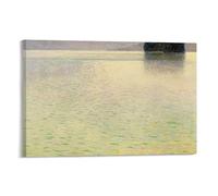 Island in The Attersee Gustav Klimt's Poster (2) Picture Print Wall Art Painting Canvas Artworks Room Aesthetic 12x18inch(30x45cm)