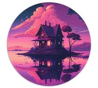 Island in The Lake Jigsaw Puzzles for Adults 1000 Piece Cardboard Jigsaw Puzzles Perfect Home Or Office Decor, Ideal 67.5x67.5cm