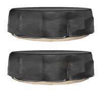 Island Lounge Covers 2 pcs 8 Eyelets Ã˜188x50 cm Round Berkfield Home Black One Size