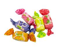 Island Monkey Shop Assorted Fruit Chews - 350g Bag - Soft Chewy Fruit Flavour Sweets - No Artificial Colours - Island Monkey Shop