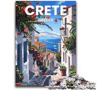 Island of Crete 2000 Piece Jigsaw Puzzles for Adults, Educational Games DIY Toys with Matching Poster And Trivia Sheet for Age 14+ 2000pcs(70x100cm)