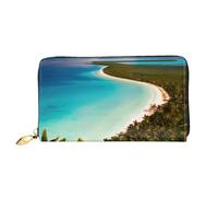 island of cuba Print Cellphone Credit Card Money Holder Wallet Leather Women Card Wallet Zipper Pocket, Black, One Size, Black, One Size