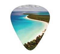 island of cuba print Celluloid Guitar Plectrums for Acoustic Guitar Bass,Guitar Picks with Organizer Box