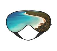 Island of Cuba Print Lightweight Sleep Mask Breathable Light-Blocking Travel Yoga Outdoor Adventures