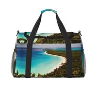 island of cuba print Overnight Bags for Women and Men Shoulder Bag Carry On Bag for Traveling Travel Essentials, Black, One Size