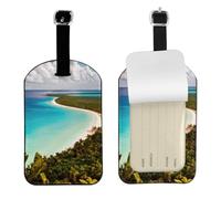 Island of Cuba Print Personalized Luggage Tag with Strap - Baggage Identifier for Suitcase for Travel