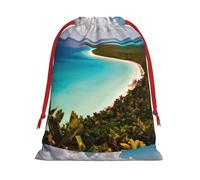 island of cuba print Super soft velvet Christmas bag, fit for Halloween promotion and daily storage