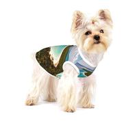 island of cuba print Tshirts for Small Dogs Dog's Fashion Shirt Breathable Sleeveless Shirts for Small Dogs