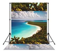 island of cuba Printed Photography Backdrop, Wrinkle Resistant Polyester Cloth, Portrait Studio Video Drapes