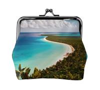 Island of Cuba Printing Minimalist Travel Wallet, Small Storage Pouch for Hiking Trips and Outdoor Excursions