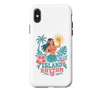Island Rhythm Hawaiian Hula Dancer Tropical Beach Design Case for iPhone X/XS