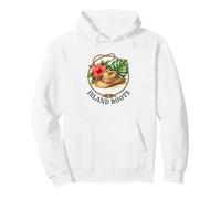 Island Roots Cowboy Hat Hibiscus AAPI Floral Coastal Cowgirl Pullover Hoodie