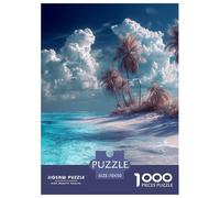 Island Scenery Puzzle 1000 Pieces Adults Teens Creative Mind Relax Hobby Seaside Landscape Strong Fit Durable Materials 70x50cm/1000pcs