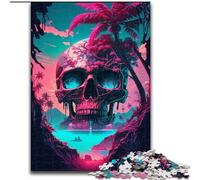 Island Skeleton 1000 Piece Jigsaw Puzzles for Teenagers Gifts, Educational Family Game Suitable for Desktop Decoration (50x75cm)