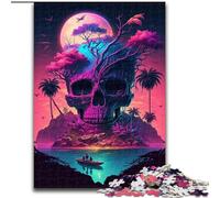 Island Skeleton Adult Jigsaw Puzzles 1000 Pieces, Educational Stress Relief Toy for Is Ideal As A Gift for The Whole Family (26x38cm)