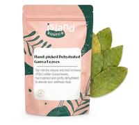 Island Source Guava Leaf 50g - Hand-Picked Sri Lankan Guava Leaves, Gently Dehydrated | Caffeine-Free Herbal Infusion Leaves | Resealable Pouch
