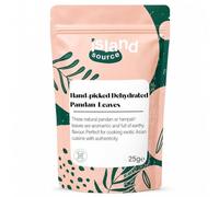 Island Source Pandan Leaves Natural Dehydrated 25g - Handpicked - Essential Spices for South Asian Dishes - Superior Flavour Sri Lankan Curry Spices