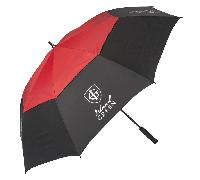 ISLAND STORM GREEN VENTED GOLF UMBRELLA - BLACK / RED