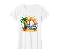 Island Style at 10: Aloha Dicamae Decade Hawaii Birthday T-Shirt, Women, White, M