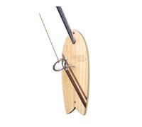Island Time Ring Toss Game for Adults & Kids - Beach Bum D PRO Edition - Hook and Ring Game for Indoor & Outdoor Use - Light Weight Solid Acadia Wood Backboard with String and Hooks - Easy Set Up