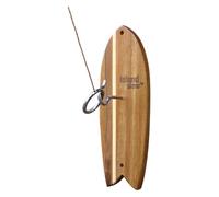 Island Time Ring Toss Game for Adults & Kids - Beach Bum V Edition - Hook and Ring Game for Indoor & Outdoor Use - Light Weight Solid Acadia Wood Backboard with String and Hooks - Easy Set Up