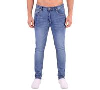 Island Trading Skinny Jeans for Men - Stretchable Denim - Comfortable Mens Stretch Jeans in Four Colors Black, Grey, Blue Stonewash, Dark Blue Mens Jeans - Sizes 28-42 Inch Waist