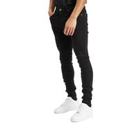 Island Trading Skinny Jeans for Men - Stretchable Denim - Comfortable Mens Stretch Jeans in Four Colors Black, Grey, Blue Stonewash, Dark Blue Mens Jeans - 36 Waist 32 Leg