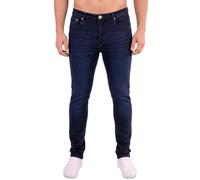 Island Trading Skinny Jeans for Men - Stretchable Denim - Comfortable Mens Stretch Jeans in Four Colors Black, Grey, Blue Stonewash, Dark Blue Mens Jeans - Sizes 28-42 Inch Waist