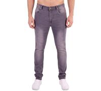 Island Trading Skinny Jeans for Men - Stretchable Denim - Comfortable Mens Stretch Jeans in Four Colors Black, Grey, Blue Stonewash, Dark Blue Mens Jeans - Sizes 28-42 Inch Waist