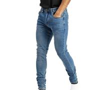 Island Trading Skinny Jeans for Men - Stretchable Denim - Comfortable Mens Stretch Jeans in Four Colors Black, Grey, Blue Stonewash, Dark Blue Mens Jeans - Sizes 28-42 Inch Waist