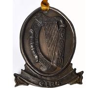 Island Turf bronze eire harp ornament (TSF38)