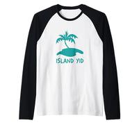 Island Yid Shaloha Jewish Islands Jews Kosher Travel Shalom Raglan Baseball Tee