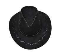 Islander Fashions Adults Rainbow Cowboy Felt Hat Mens Gay Pride Carnival Fancy Dress Costume Accessory Black Faux Leather One Size