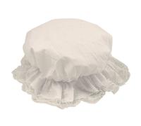 Islander Fashions Childrens Girls Victorian Bonnet White Hat Adults Fancy Dress Accessory Maid Mop Hat One Size Adults