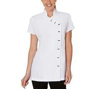 Islander Fashions Ladies Beauty Spa Hairdressing Salon Tunic Top Womens Massage Therapist Uniform White UK 12