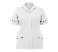 Islander Fashions Ladies Healthcare Zip Fastening Collared Nurse Tunic Top Womens Hospital Uniform UK 8-26